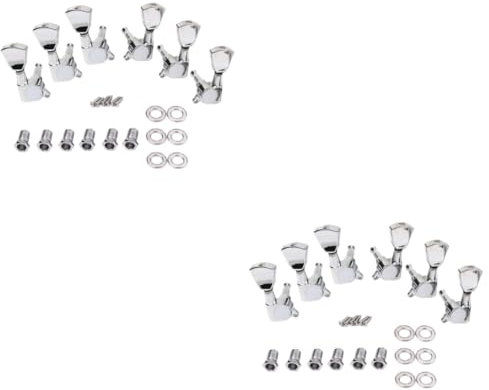 ibasenice 12pcs Acoustic Guitar Tuning Pegs Locking Tuners Guitar Tuning Keys Easy to Use