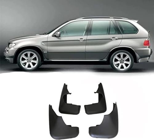 4 Stück Auto Schmutzfänger für BMW X5 E53 E70 F15 G05 2019-2022, Vorne Und Hinten KotflüGel Spritzschutz Dustproof Kratzfest Korrosions Auto-Styling ZubehöR,1999-2006