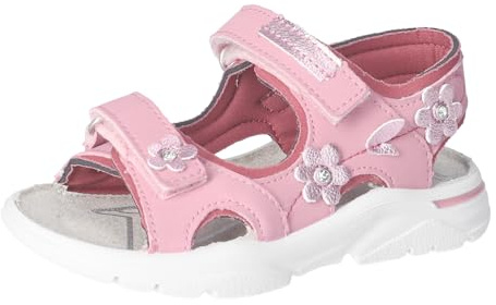 RICOSTA Mädchen Sandalen Carmen, Kinder Sommerschuhe, Freizeitschuhe, offene Schuhe, Strandschuhe, Outdoorsandalen, Mallow/Rosewood (330), 30 EU