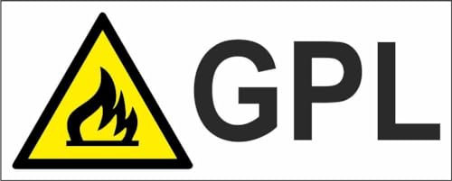 M-ITALY CARTELLO SEGNALETICO UNI - GPL - Adesivo Extra Resistente, Pannello in Forex, Pannello In Alluminio (60x25, Alluminio)