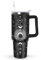 Ceovfoi 40oz Goth Tumbler with Handle Lid and Straw, Sun and Moon Cup Gothic Witch Coffee Travel Mug Cup,Astrology Witchy Gifts for Women, Goth Halloween Decor Witch Stuff for Women