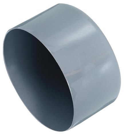 QUARKZMAN 2 Stück Gummikappen 70 mm Gummi Endkappe Rund Schutzkappen Pfostenkappe Abdeckkappen Zaunpfosten Endspitze Kappen für Rohr Gartenstühle Tischbeine Möbelfüße Gleiter, Grau