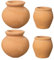 BESPORTBLE Thumb Pot Mini Pots: 4pcs Earthen Pot Nursery Pot Terracotta Planter Small Plant Pots Mini Terracotta Clay Pots Mini Terracotta Pots Terracotta Pots Pottery