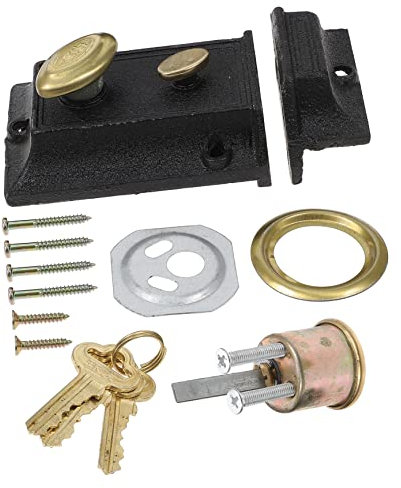 CANIGHT Serrure De Porte Dentrée À Double Goupille De Sécurité Pour Entrée En Bois