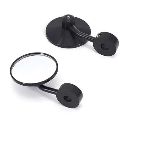 MPODYTSF Motorradspiegel Lenker-Rückspiegel, Lenkerendenspiegel Für BMW R Für Nine T Für Pure Motorrad-CNC-Lenker(Nero)