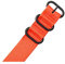 AXTGBHL 22 24mm Marke Armee Sport Nato Stoff Nylonband Zubehör Bands Schnalle Gürtel Fit for 007 James Bond Uhr Armband schwarz(Orange,24mm)