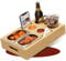 Yeabett Couchbar Snackbox mit 2 + 2 Snackschalen & Dipschalen, Sofatablett mit Abnehmbarem Magnetdeckel für Wohnzimmer, Schlafzimmer, Garten, Camping Und Geschenk für Ehemann