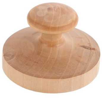 OUNONA Presse à Tortillas En Bois Ronde 6 Cm, Machine à Chapati Multifonction, Presse-pâte Solide, Pour Maison Et Restaurant, Pour Tortillas, Pains Plats Et Tourtes à La Viande