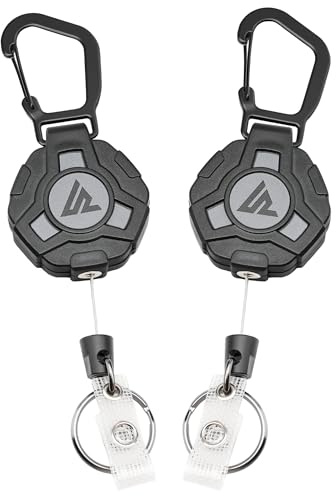 Acual Schlüsselanhänger Ausziehbar, 2 Stück Schlüsselband, Keychain