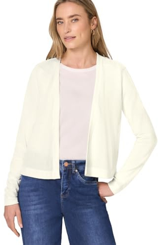 Street One Langarm Jacke im Strick-Look Off White 34