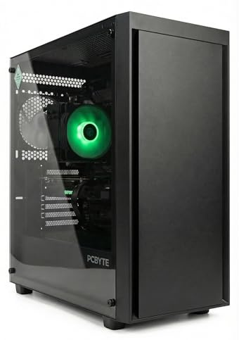 PCBYTE PC Sobremesa Apex, AMD Ryzen 7 7800X3D, 16 GB RAM, 1 TB SSD, Radeon™ RX 9060 XT, Windows 11 Pro