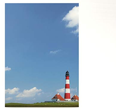 Urlaub und Meer Motivpapier Leuchtturm, 50 Blatt Briefpapier DIN A4, 90g/qm