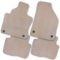 Bär-AfC Auto Fußmatten Royal passend für Audi 80 Cabrio 1993-2000, Autoteppiche Velours Beige, Rand Kettelung Beige, Textiler Trittschutz, Set 4-teilig, AU00069