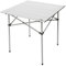 Trespass Xylo, Silver, Square Roll Top Camping Table with Carrier Bag 70cm x 70cm x 70cm, Grey