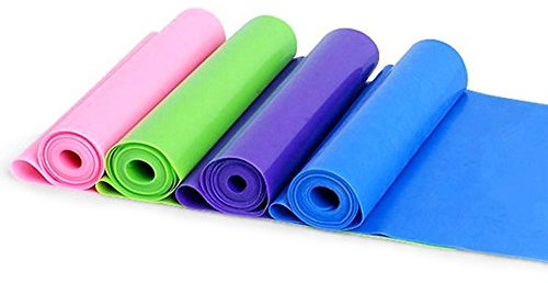 Kasstino 1.5m Elastic Yoga Pilates Rubber Stretch Resistance Exercise Fitness Band
