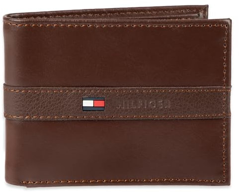 Tommy Hilfiger Herren SW-31TL22x062-Zahnrad Reisezubehör-Bi-Fold-Brieftasche, Cognac, Einheitsgröße