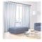 Relaxdays Tende con passanti in set da 2, semitrasparenti a tinta unita in poliestere HLP: 245 x 140 x 0,1 cm argento