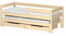 WNM Group Kinderbett Ausziehbar JULA mit Rausfallschutz und Matratzen - Bett mit Schubladen und Lattenrost - Ausziehbett für Jugendliche - Jugendbett - Gebleichte Eiche -180x80/170x70 cm