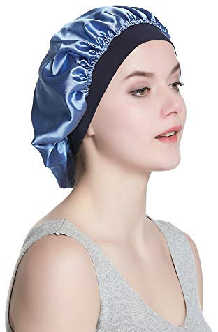 Alnorm Damen Turban Satin Beanie Schlaf NachtmÜTze