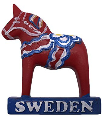 Schweden 3D Dalamu Kühlschrankmagnet Touristische Souvenirs Harz Magnetische Aufkleber Kühlschrankmagnet Home & Kitchen Dekoration aus China