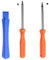 Open Shell Tools Torx T8H T6 Schraubendreher zur Installation von Reparaturwerkzeugen für Xbox 360/Xbox One/One Elite/One S/One X Controller (Orange + Blau)