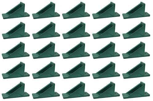 JSP Manufacturing V2-Mini-Dachschutz, Schneefang, verhindert Verrutschen, Eis, Schneestopp, Kunststoff, Multipack, mehrfarbig (100 Stück, grün)