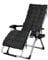 CHAIRQEW Liegestuhl Mit Auflage Sonnenliege Klapp， Schwerelosigkeit Relaxliege Garten Stuhl Liege FüR Camping Freizeit Garten Strand TragfäHigkeit Bis 200kg (Color : Black)