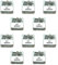 10 x MURATA 377 SR626 AG4 SR626SW Silberoxid 0 % Quecksilber Uhrenbatterien [10 Stück]