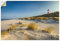 ARTland Wanddeko Wandtattoo selbstklebende Vinylfolie 120x80 cm Nordsee Meer Strand Düne Leuchtturm List Sylt Friesland U3SP