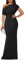 YMDUCH Women's Elegant Sleeveless Off Shoulder Bodycon Long Formal Party Evening Dress, Black, S