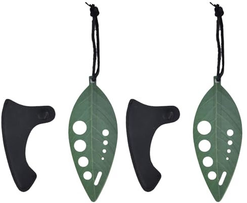 Cyrank 2 Stück Kräuterbeizer Blatt Kräuter Stripper 9 Löcher Kräuter Cutter, Edelstahl-Kraut-Abisolierwerkzeug für Kräuter Mangold Collard Greens Thymian Basilikum Rosmarin