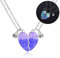 2 STÜCKE, Entzückende BFF Halsketten, Beste Freunde Herz Anhänger Halsketten mit Glühen, Passende Magnetische Halskette, Freundschafts Schmuck Geschenke für Frauen Mädchen Freunde Schwestern Mutter