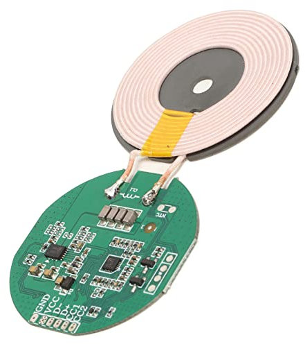 Drahtloses LadegeräT-EmpfäNgermodul, Magnetisches Drahtloses Qi-Standard-Lademodul, Mehrere Schutzfunktionen, 15-W-PCBA-Leiterplattenspule, Drahtlose DIY-LadegeräTeteile 5–12 V