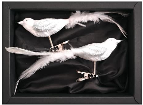 “Snow Bird” – Vogel | Christbaumschmuck weiß Ice