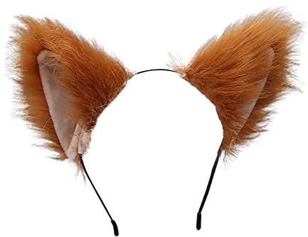 Serre-tête en Peluche avec Oreilles de Renard - Oreilles de Chat - pour Cosplay, fête d'halloween