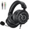 EKSA StarEngine S - Cuffie da gioco PS4, cuffie cablate con microfono staccabile, per PC, PS4/PS5, Switch, Xbox One/Series X/S e Mobile con presa da 3,5 mm