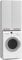 WHATSIZE ENTERPRISE – Pola - White Tall Washing Machine Storage Cabinet – Wooden Laundry Cupboard with Shelves - Organise Essentials & Detergents - Modern Décor Furniture