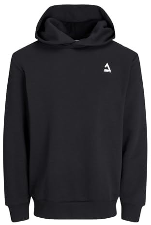 JACK&JONES Herren JCOTRIANGLE Sweat Hood SN Hoodie, Black, Medium