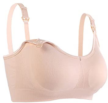 Frauen Freisprech-Milchpumpe Weicher Mutterschafts-BH Freihändiger Pump-BH Damen-Spitzen-Still-BH Kabellos Nahtloser Mutterschafts-BH Komfort-Schwangerschafts-BHS Volle Brust Nahtlose Stillmutt