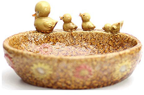 OQHAIR Frutero de Cocina, Cuenco de cerámica Retro Creativo, frutero, vajilla, Centro de Mesa para Bodas, Eventos Vintage, Mide 10.4 Pulgadas de Largo, 7.4 Pulgadas de Ancho y 5.1 Pulgada