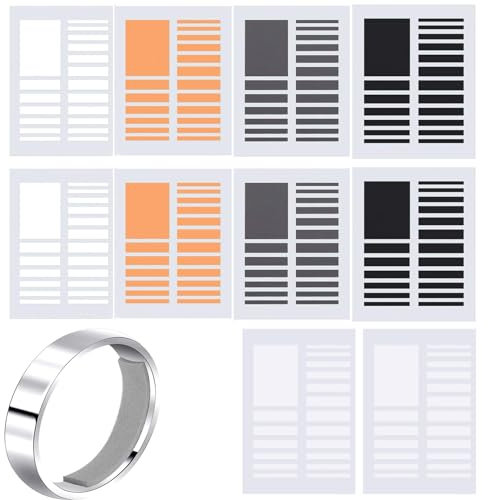 XIWUPO Ring Verkleinerung, Ringverkleinerer Unsichtbar, Ringgrößenversteller, Ring Verkleinern, Ringeinlage Zum Verkleinern, Ring Kleiner Machen, Ring Size Adjuster, Für Alle Ringe, 10stück