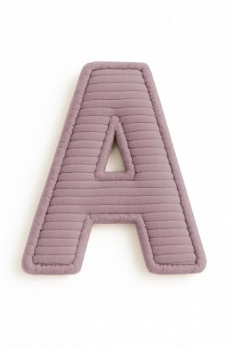 chilly pilley® Buchstabe, Kuschelkissen, Dekokissen, Cord, Kinderkissen, Weich Kissen, Sofa Kissen