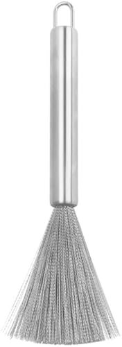 SOLUSTRE Pan Cleaning Brush Ashtray Cleaning Wire Brush Wok Grills Dish Cleaning Tool Pots Pot Cleanser Dish Wash Cloths Wok Tools Grill Small Tools Stainless Steel Pizza