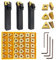 36 pezzi Portautensili per Tornio CNC, 5/8 Inserti Elicoidali MTJNR1616H16 MWLNR1616H08 MCLNR1616H12 con WNMG431 CNMG431 TNMG331 Taglierina per Inserti in Metallo Duro Set