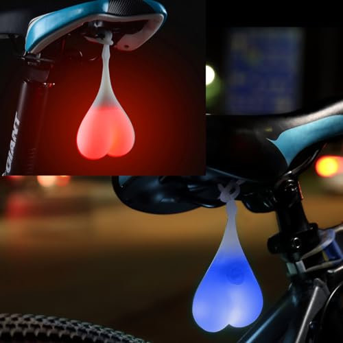 Luz Trasera LED para Bicicleta, Impermeable, 2 Piezas, Luz de Advertencia y Seguridad para Bici, Cascos, Patinetes