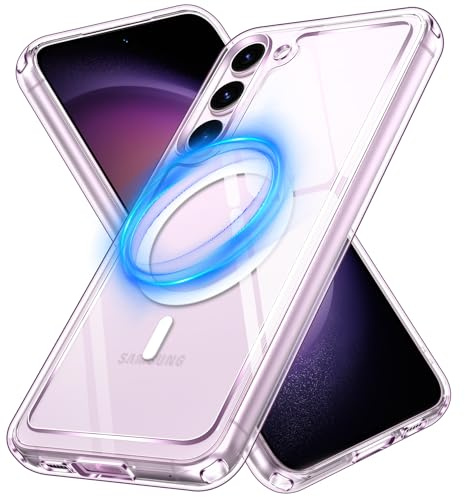 ivoler Klar Magnetisch Hülle für Samsung Galaxy S23+ 5G / S23 Plus 5G, [Kompatibel mit MagSafe] [Nie Vergilbung] [Militärischer Schutz] Stoßfest Transparent Schutzhülle Durchsichtige Handyhülle Case