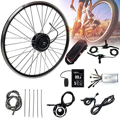 Kit Bici elettrica, Kit di conversione Bici elettrica 36V 250W/350W/500W, 20 24 26 27,5 28 29 Kit di conversione Bici elettrica Ruota Anteriore 700C Motore del mozzo Senza sp