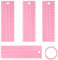 4 Piezas Rascador para Tartas, Espátula de Pastel para Bordes lisados de Pasta, decoración de Helado y Crema, Cocina, Molde de Bricolaje (Rosa)