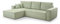 FurniShop24 Ecksofa mit Schlaffunktion und Bettkasten - Eckcouch L-förmige zum Wohnzimmer, Klappsofa - Schlafcouch Minimalistisches Design, Schlafsofa Mango L: Minthe, Ecksofa Links