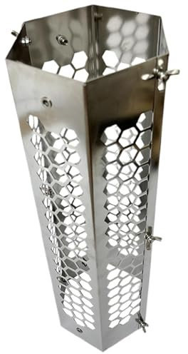 Nkmujil Kit de chimenea para estufa de leña, chimenea de carbón de acero, tubo de combustión resistente, chimenea de metal decorativa de 12 cm para estufas de leña, chimeneas, estufas de leña, estufas